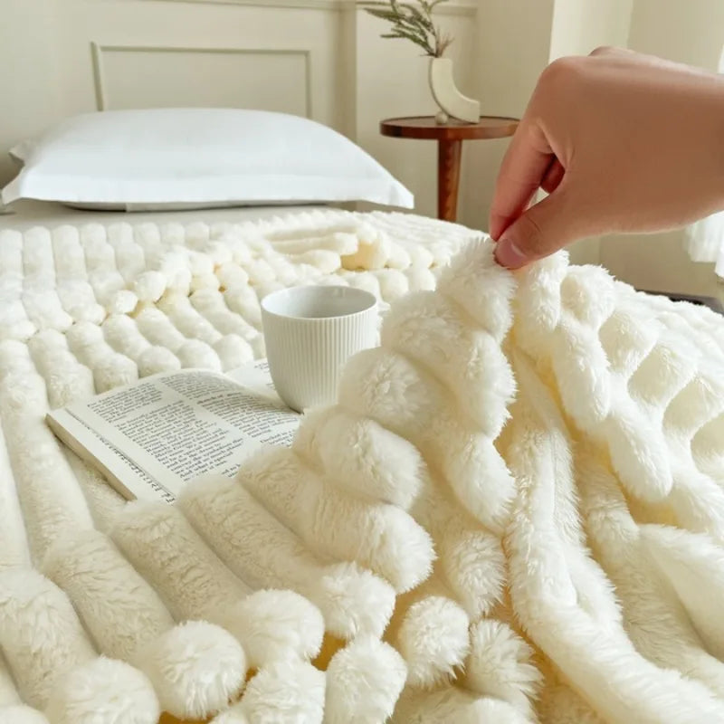 Flanell-Kuscheldecke mit doppelseitigem Design
