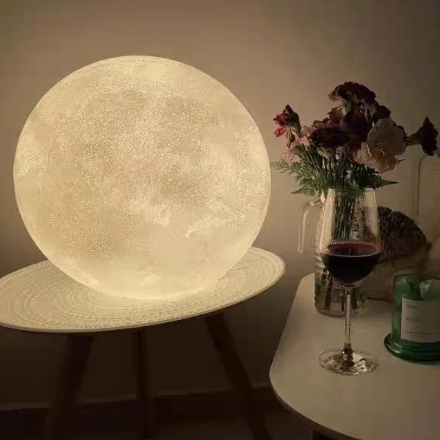 Dimmbare Mond-Stehlampe mit LED-Beleuchtung