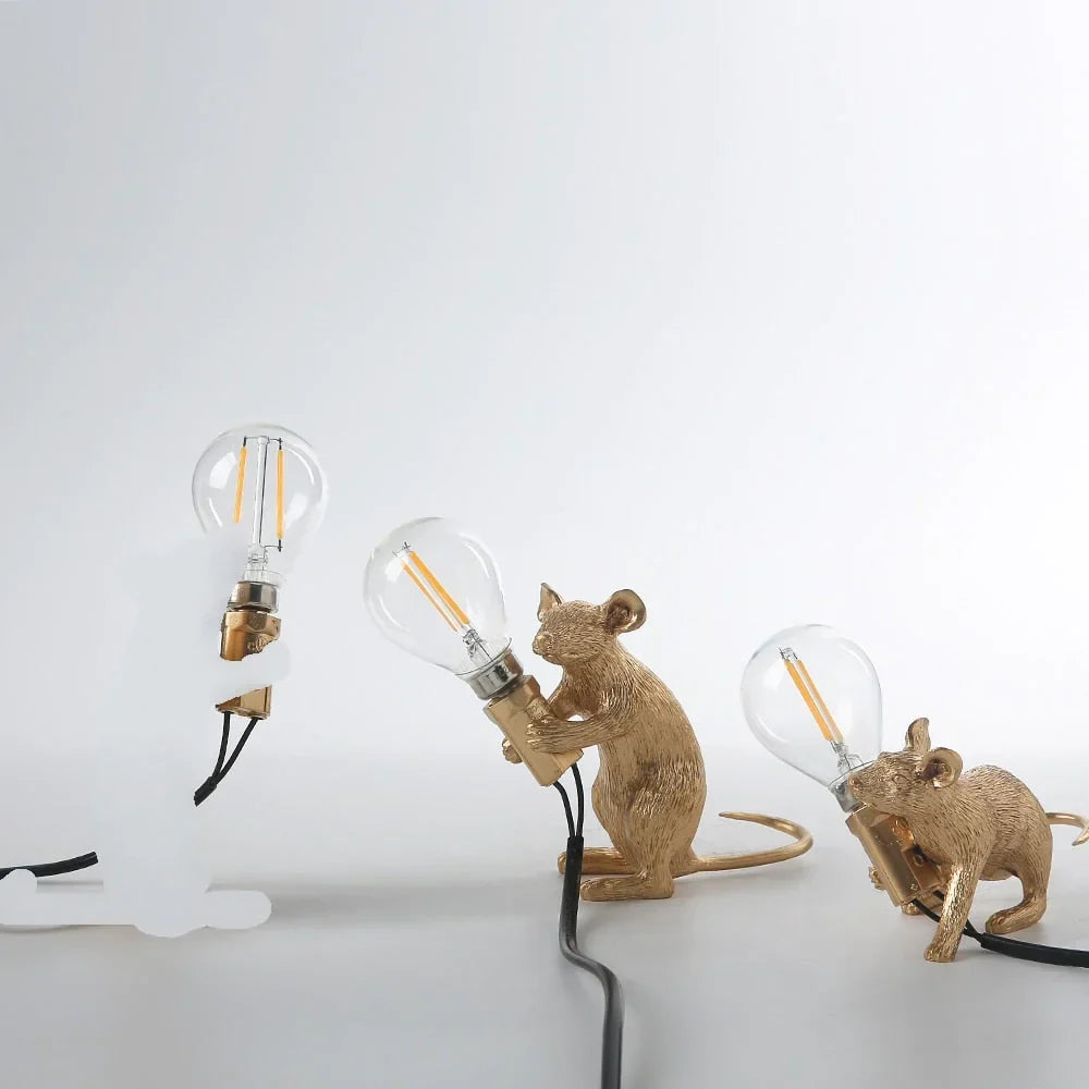 Dekorative LED-Mauslampe aus Kunstharz