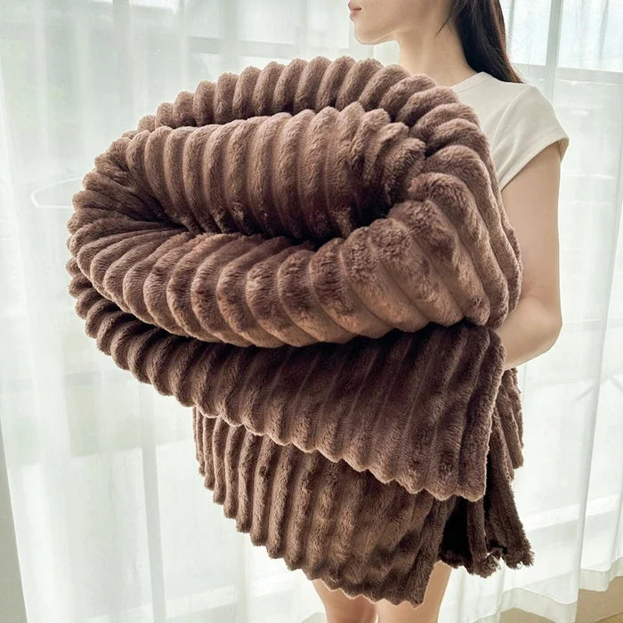Flanell-Kuscheldecke mit doppelseitigem Design