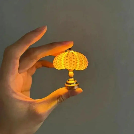 Seeigel-Nachtlicht mit Echter Muschelform und Warmem Licht