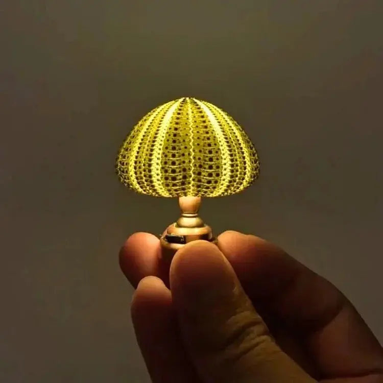 Seeigel-Nachtlicht mit Echter Muschelform und Warmem Licht