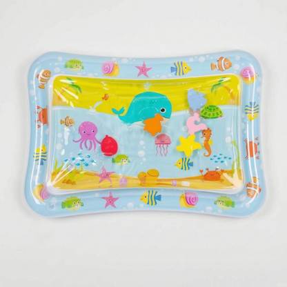 Sensorische Wasserspielmatte mit Fischmotiven für Haustiere