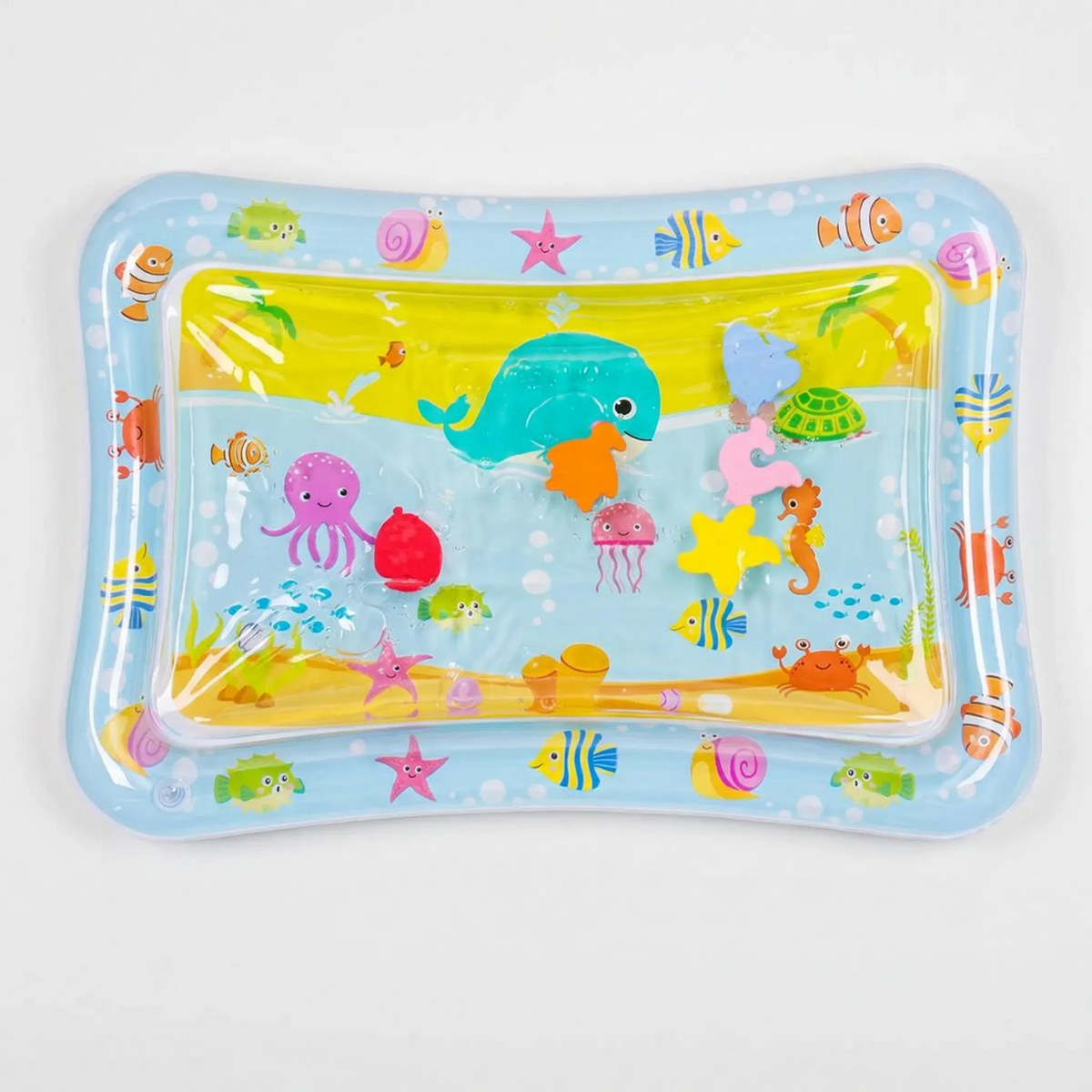 Sensorische Wasserspielmatte mit Fischmotiven für Haustiere