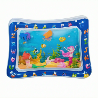 Sensorische Wasserspielmatte mit Fischmotiven für Haustiere