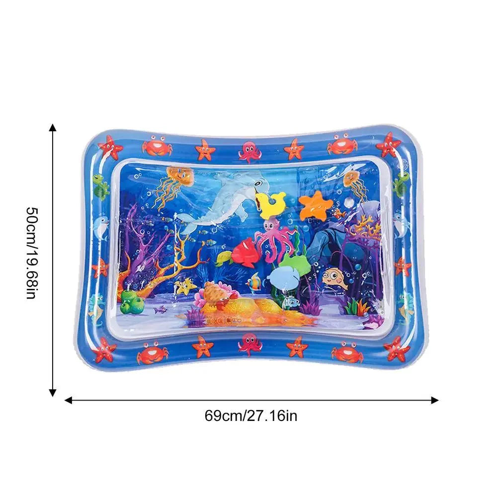 Sensorische Wasserspielmatte mit Fischmotiven für Haustiere