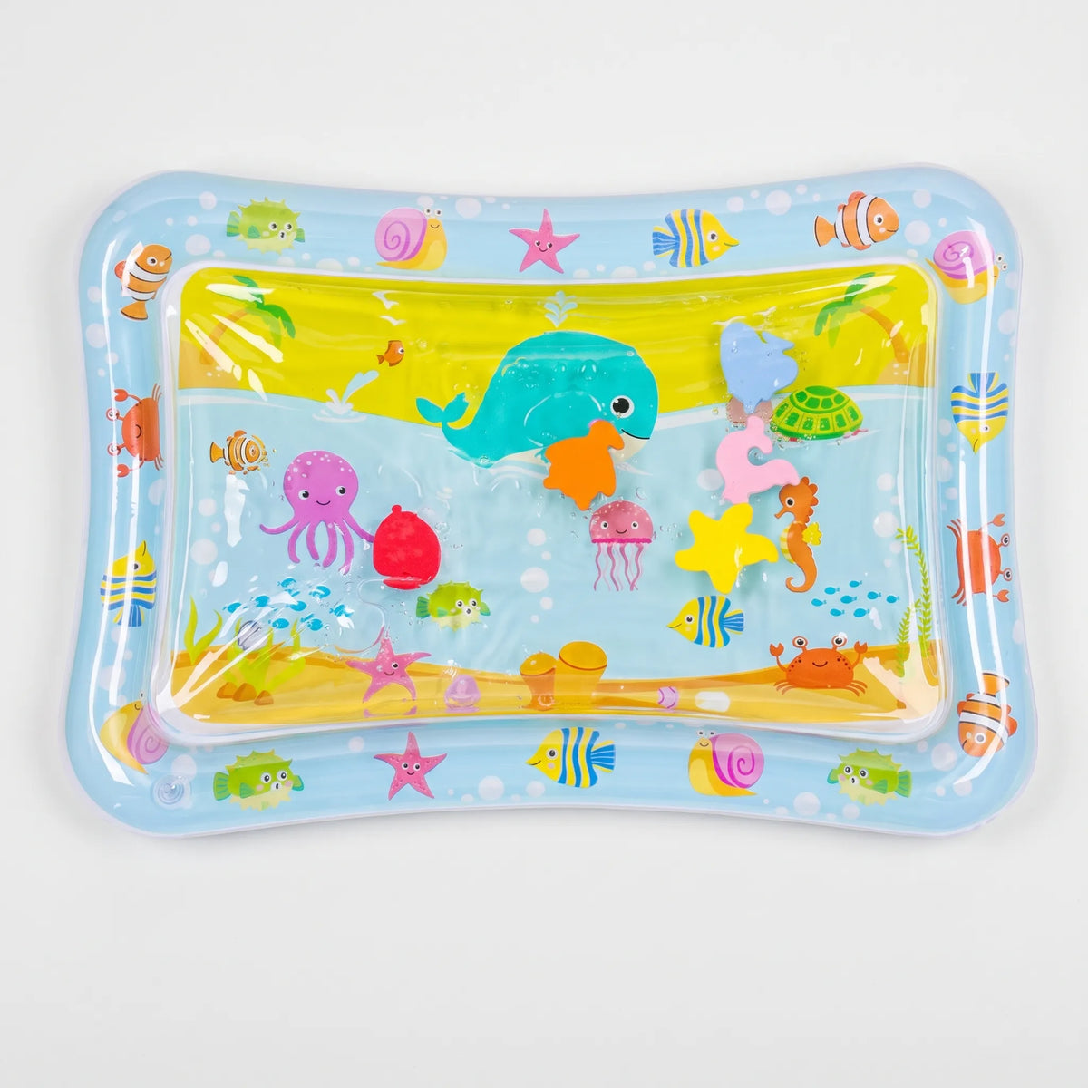 Sensorische Wasserspielmatte mit Fischmotiven für Haustiere