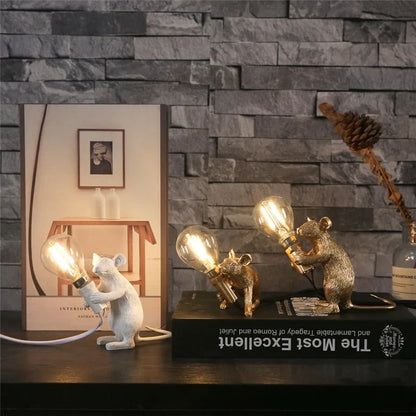 Dekorative LED-Mauslampe aus Kunstharz