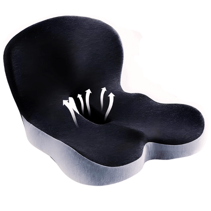 Ergonomisches Memory-Foam-Sitzkissen mit Antirutsch-Unterseite