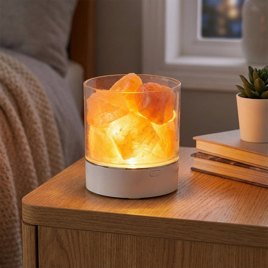 Dimmbare Himalaya-Salzlampe mit Touch-Bedienung
