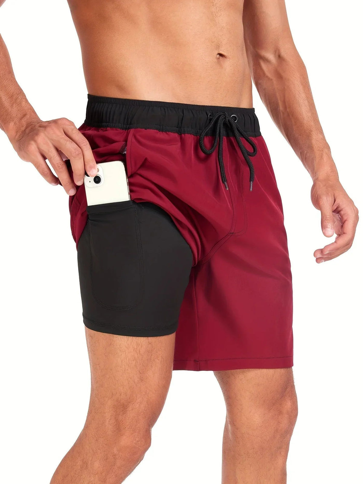 Herren-Badehose mit Handytasche
