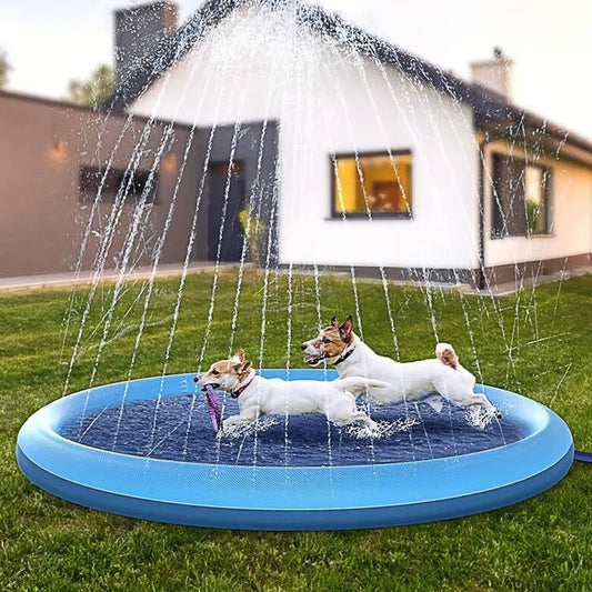 Hunde-Spritzmatte mit verstellbaren Wasserstrahlen