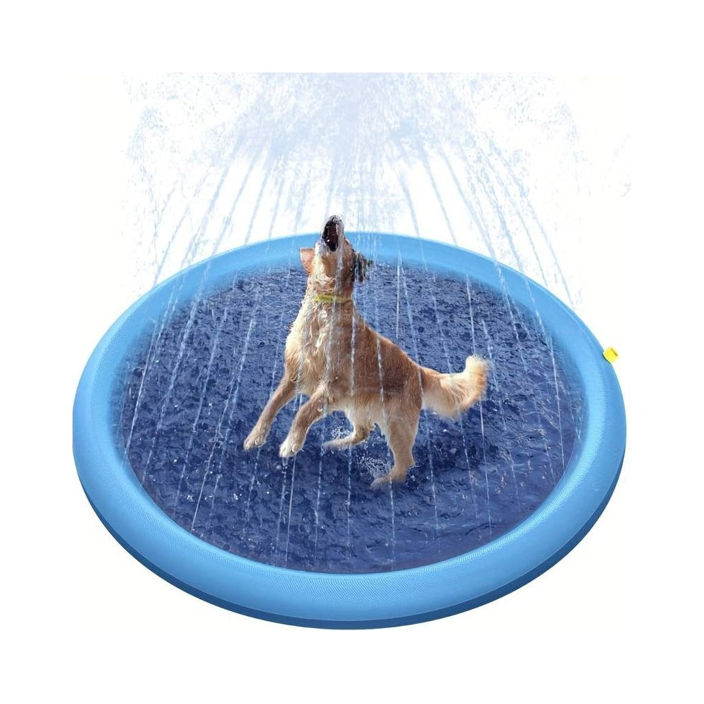 Hunde-Spritzmatte mit verstellbaren Wasserstrahlen
