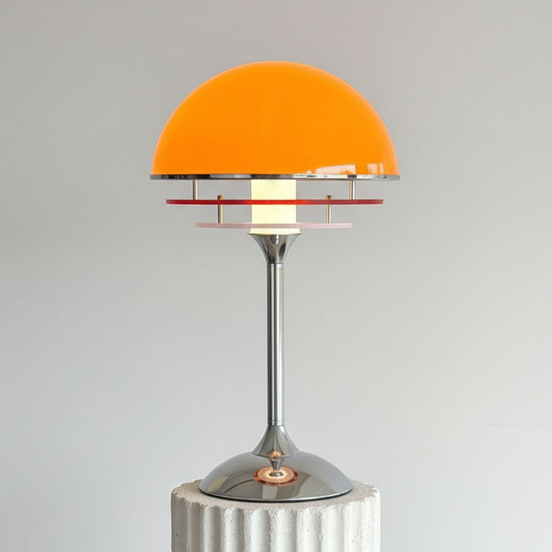 Bauhaus-Tischleuchte mit Acrylscheiben und LED