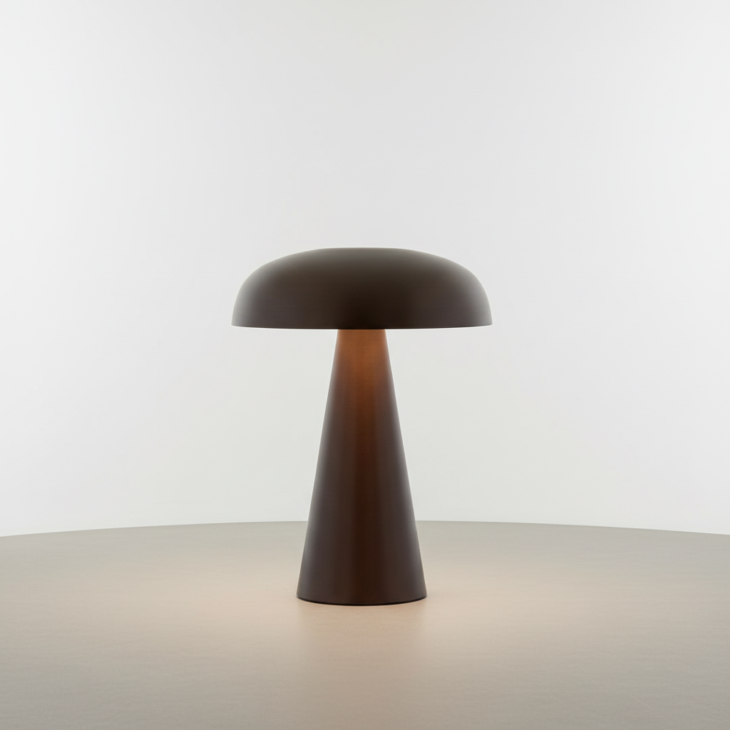Dimmbare LED-Tischlampe in Pilzform mit Touch-Bedienung