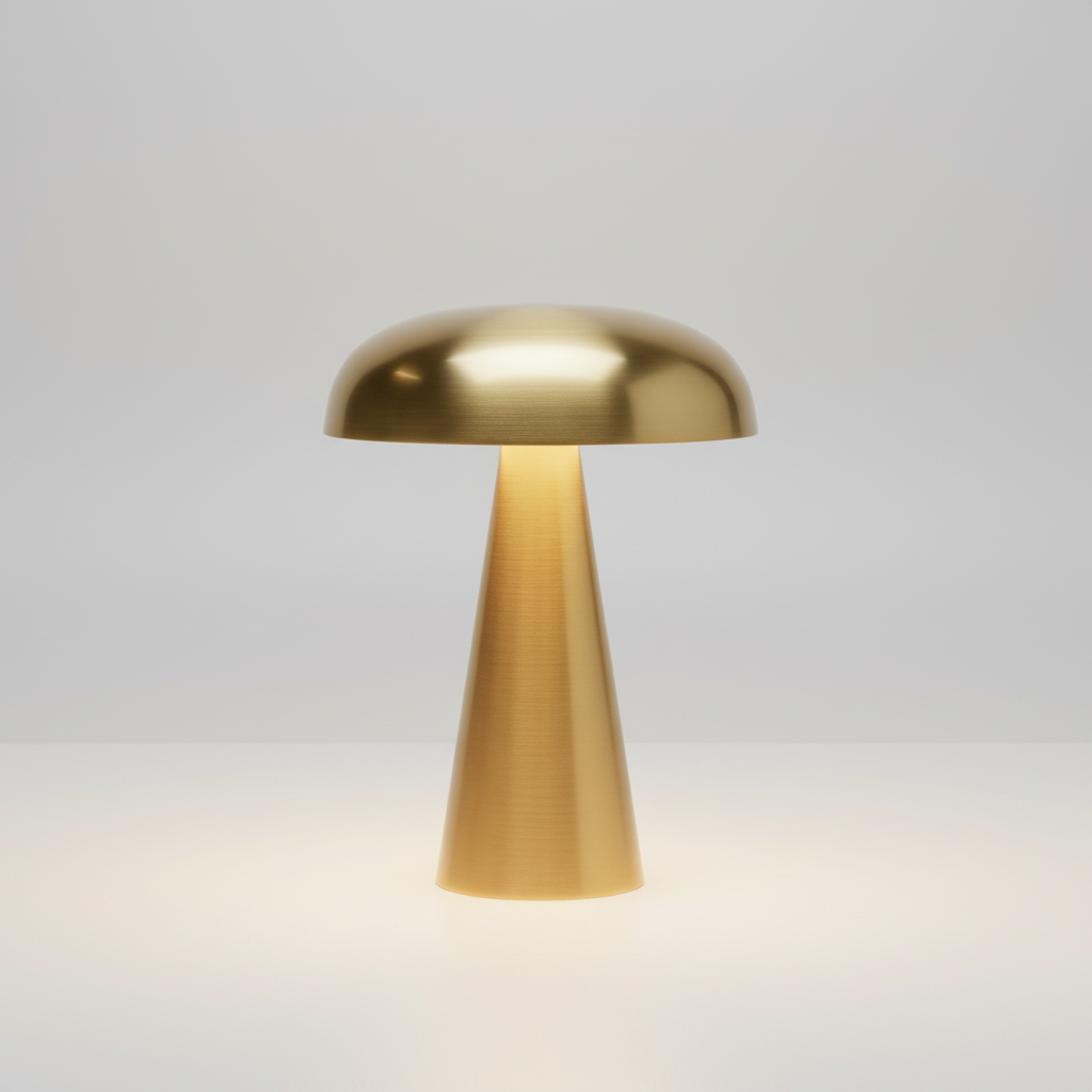 Dimmbare LED-Tischlampe in Pilzform mit Touch-Bedienung