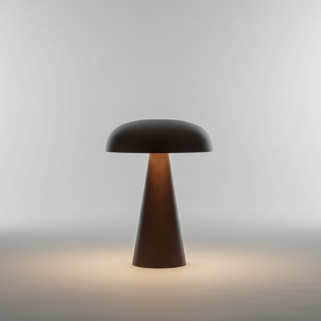 Dimmbare LED-Tischlampe in Pilzform mit Touch-Bedienung