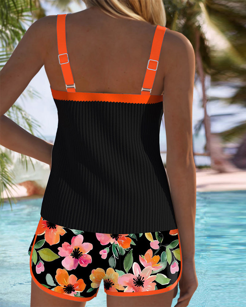 Damen-Tankini-Set mit verstellbaren Trägern