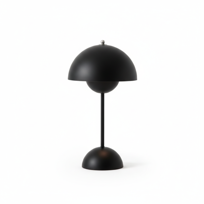 Dimmbare Designer-Tischleuchte aus Metall im Blüten-Design