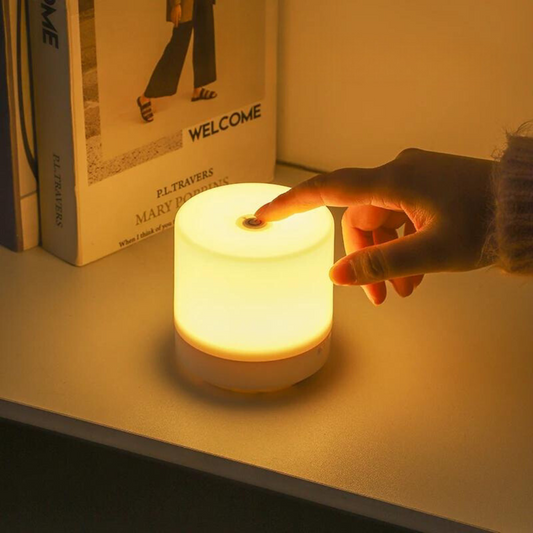 Dimmbare LED-Nachttischlampe mit USB-Anschluss und Touch-Steuerung