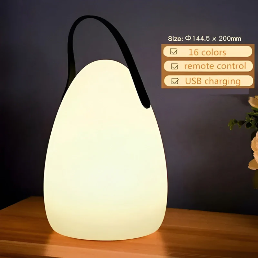 Kabellose LED-Tischleuchte mit Dimmfunktion und Farbwechsel