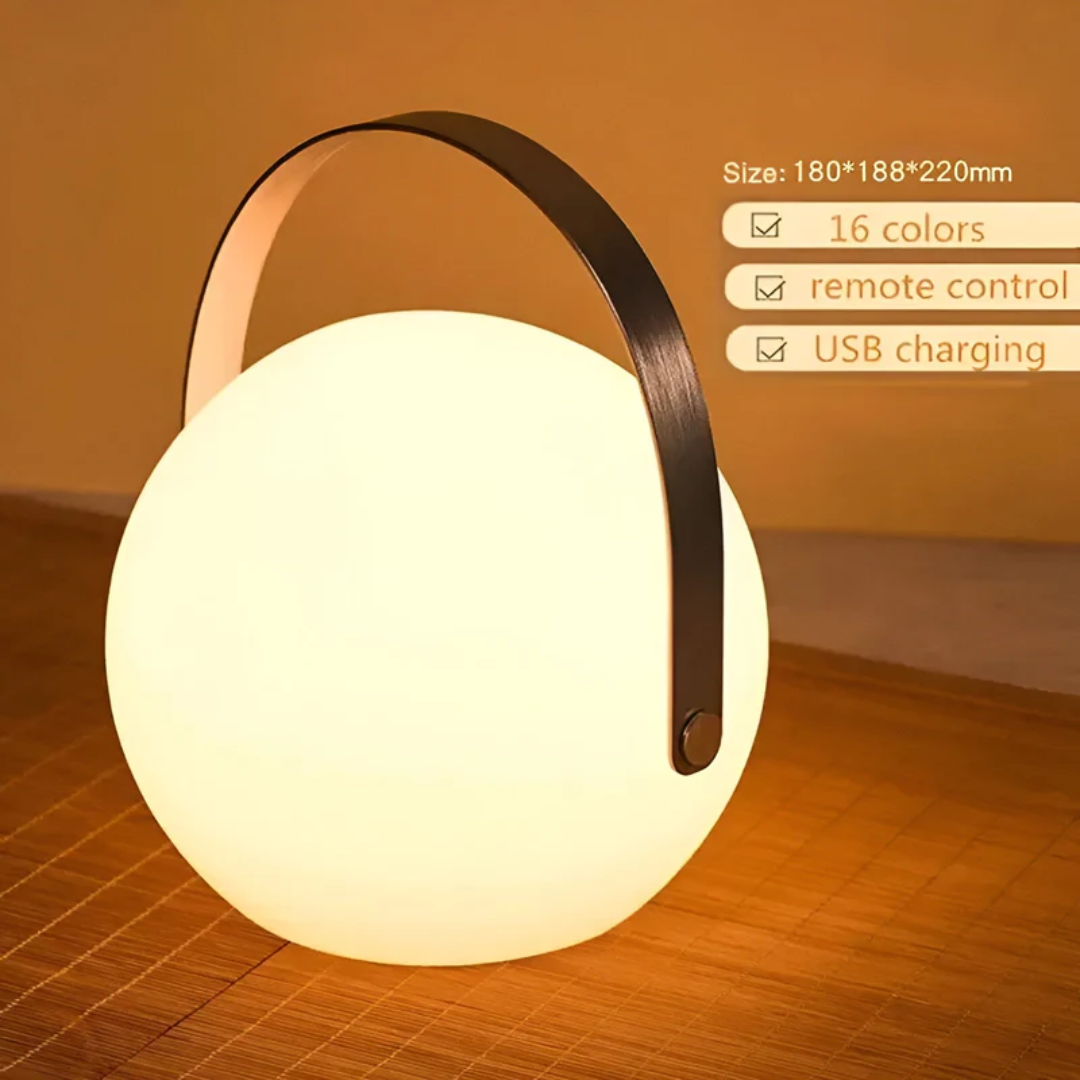 Kabellose LED-Tischleuchte mit Dimmfunktion und Farbwechsel