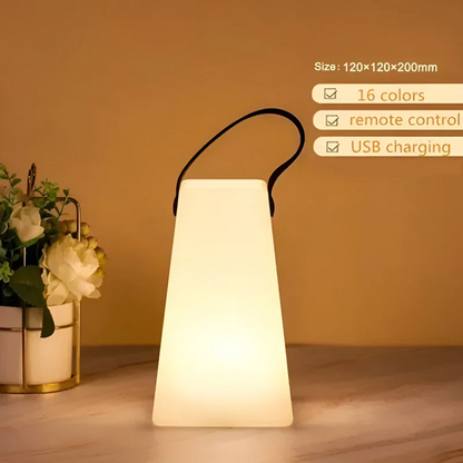 Kabellose LED-Tischleuchte mit Dimmfunktion und Farbwechsel