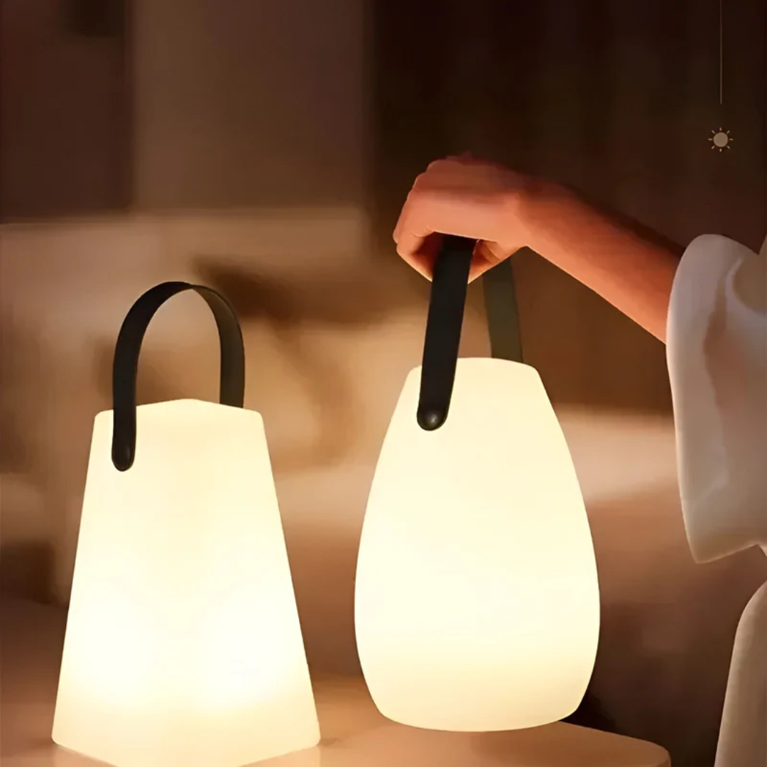 Kabellose LED-Tischleuchte mit Dimmfunktion und Farbwechsel
