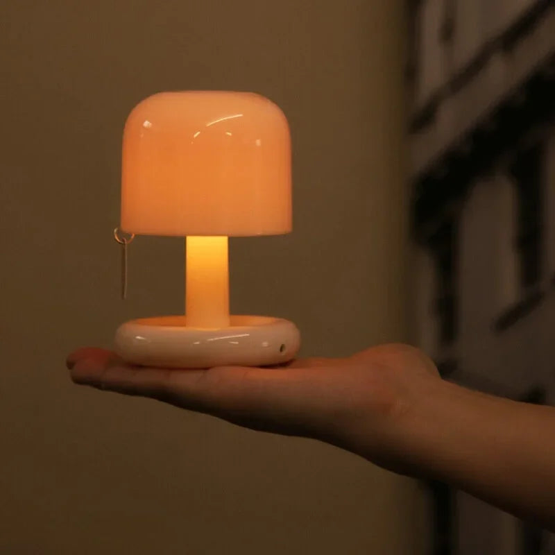 Drahtlose LED-Tischlampe mit Sonnenuntergang-Effekt