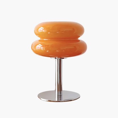 Dimmbare LED-Tischleuchte aus Glas und Metall mit Touch-Bedienung