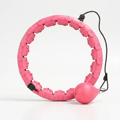 Verstellbarer Fitness-Hula-Hoop-Reifen mit Schwerkraft-Gewichtsball