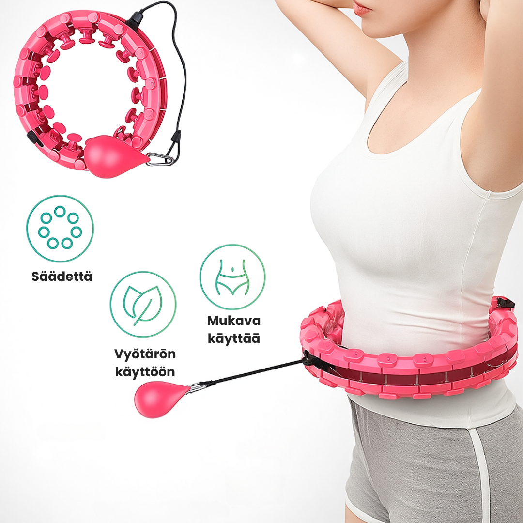 Verstellbarer Fitness-Hula-Hoop-Reifen mit Schwerkraft-Gewichtsball