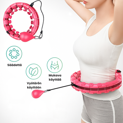 Verstellbarer Fitness-Hula-Hoop-Reifen mit Schwerkraft-Gewichtsball