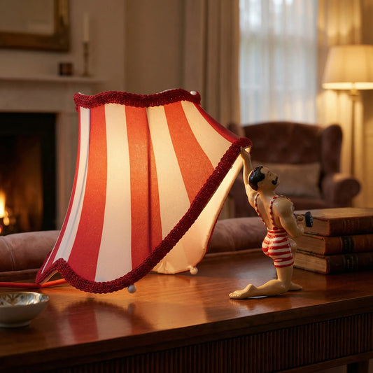 Vintage Zirkus-Tischlampe mit verstellbarem Arm