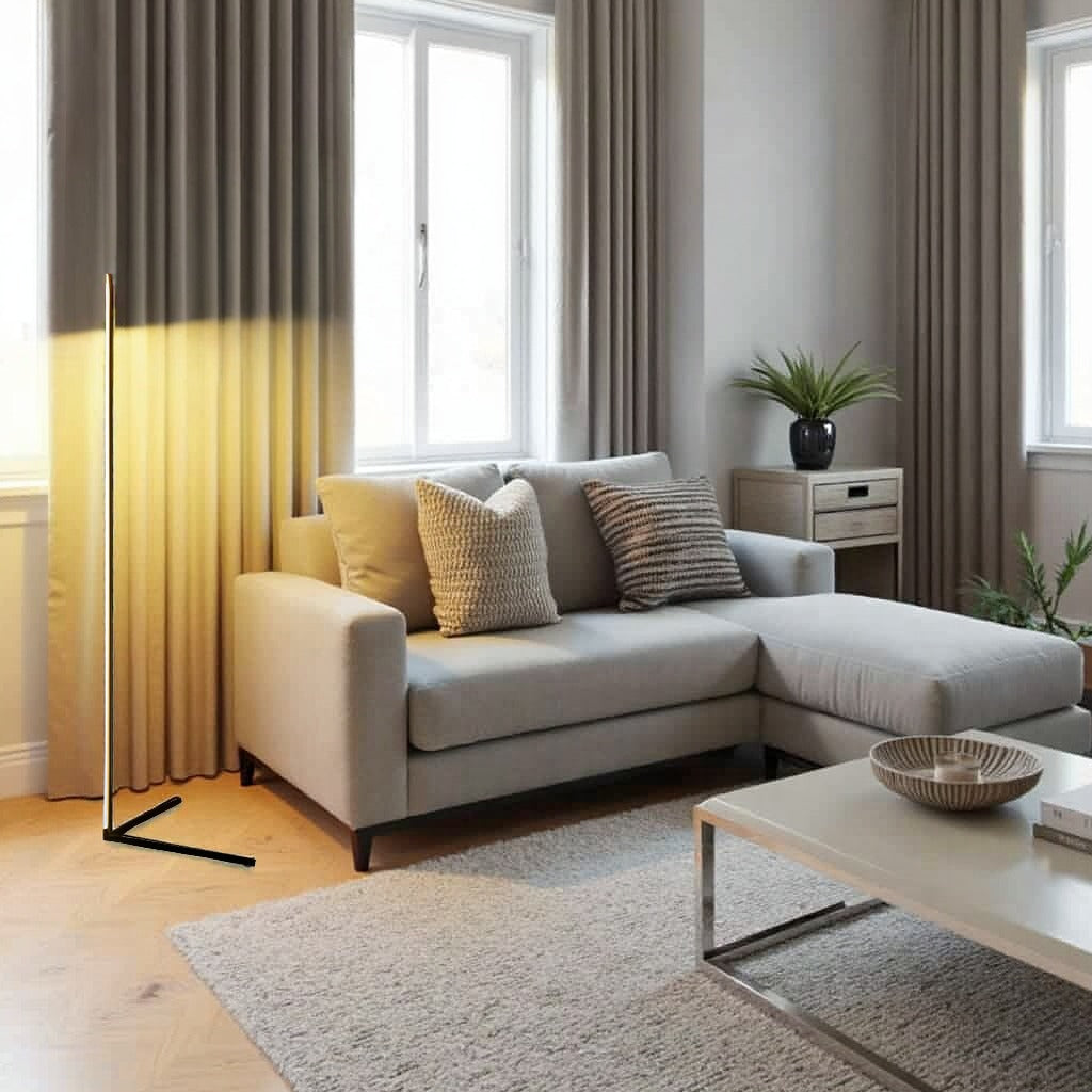 Dimmbare LED-Stehleuchte 142 cm mit Fernbedienung