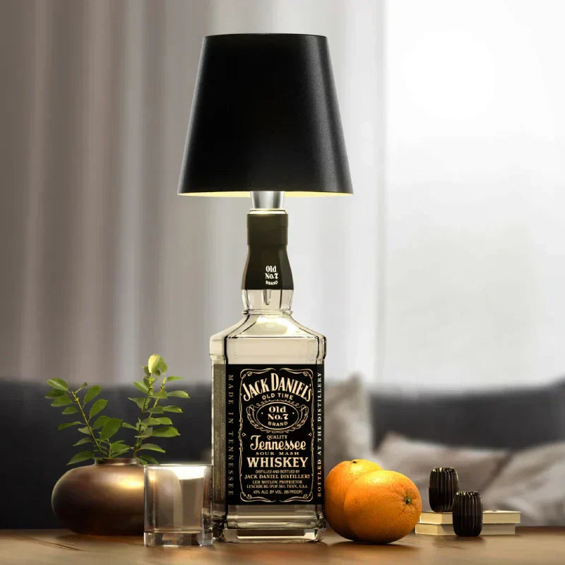 Wiederaufladbare LED-Flaschenlampe aus Aluminium für Weinflaschen