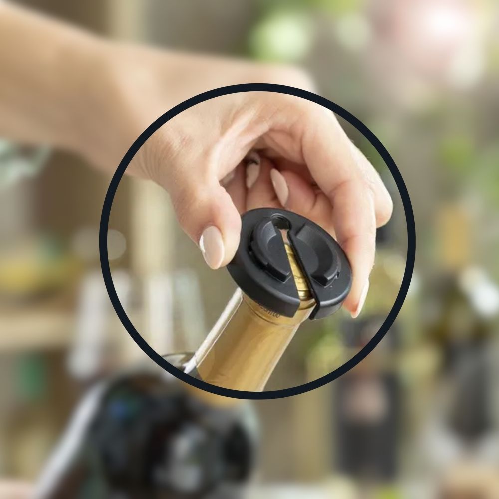 Elektrischer Weinöffner mit stilvoller Ladestation