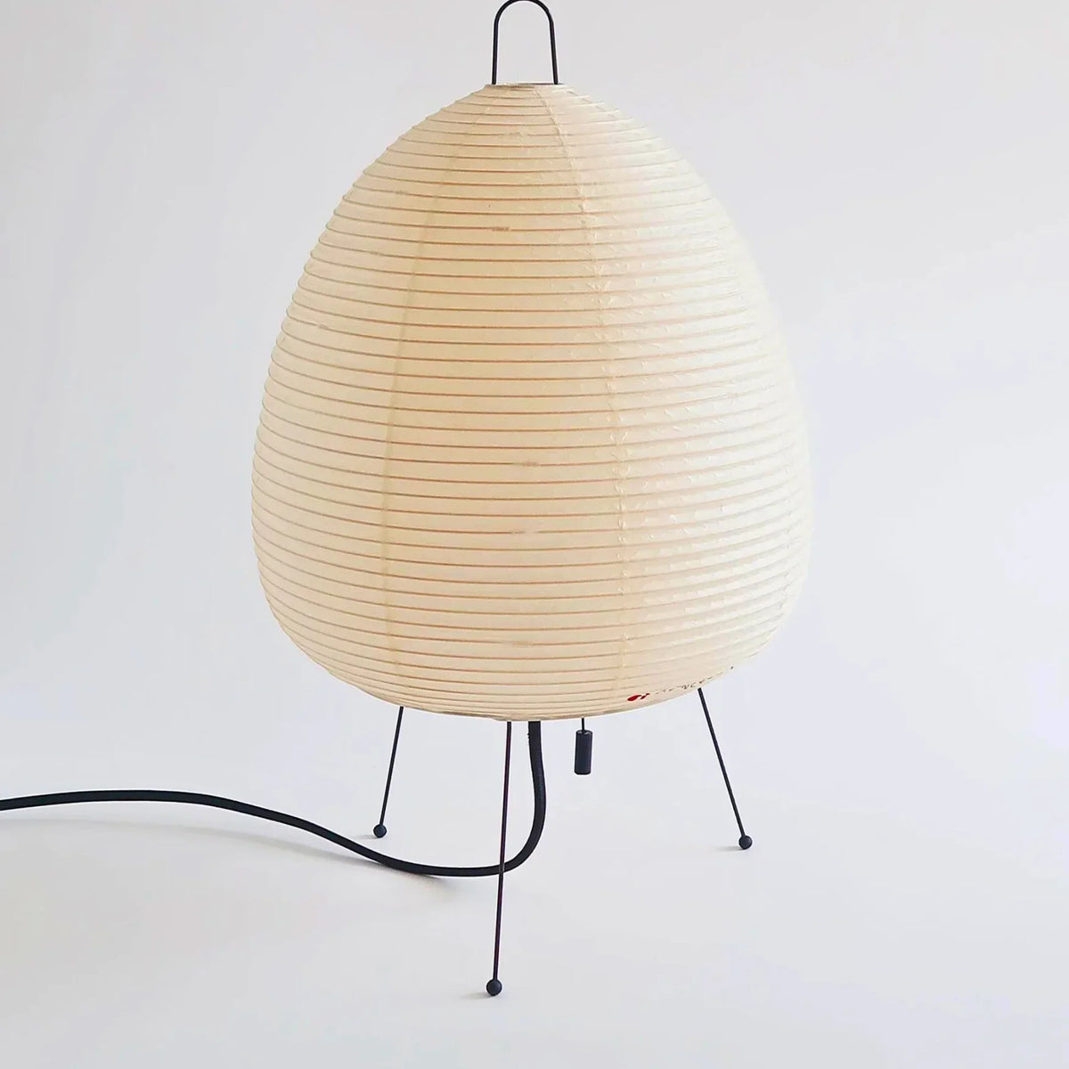 Japanische Stehlampe aus Reispapier E27 47 cm Weiß