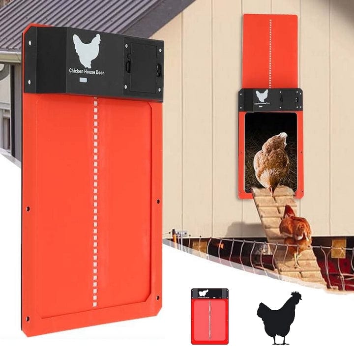 Automatische Hühnerklappe mit Solarenergie und Lichtsensor