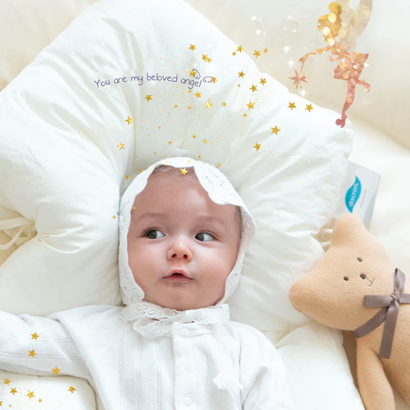Hypoallergenes Babykissen mit ergonomischer Unterstützung für Neugeborene