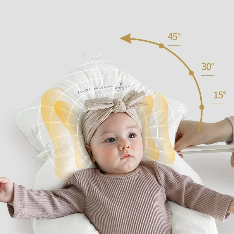 Hypoallergenes Babykissen mit ergonomischer Unterstützung für Neugeborene