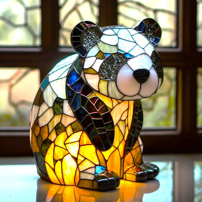 Moderne Deko-Tischleuchte mit Tier-Skulptur