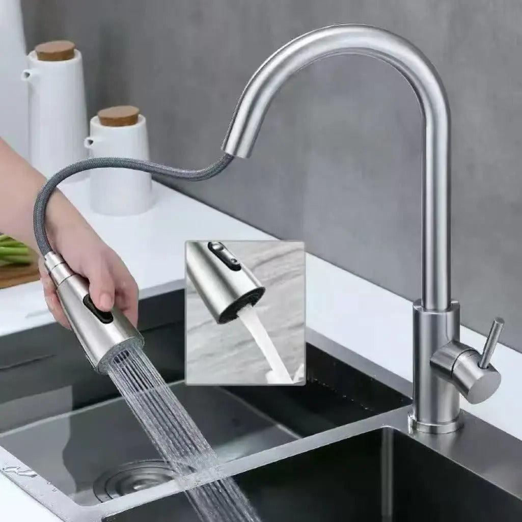 Ausziehbare Küchenarmatur mit Brausefunktion