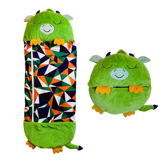 Weicher Plüsch-Kinderschlafsack mit Kuscheltier-Funktion