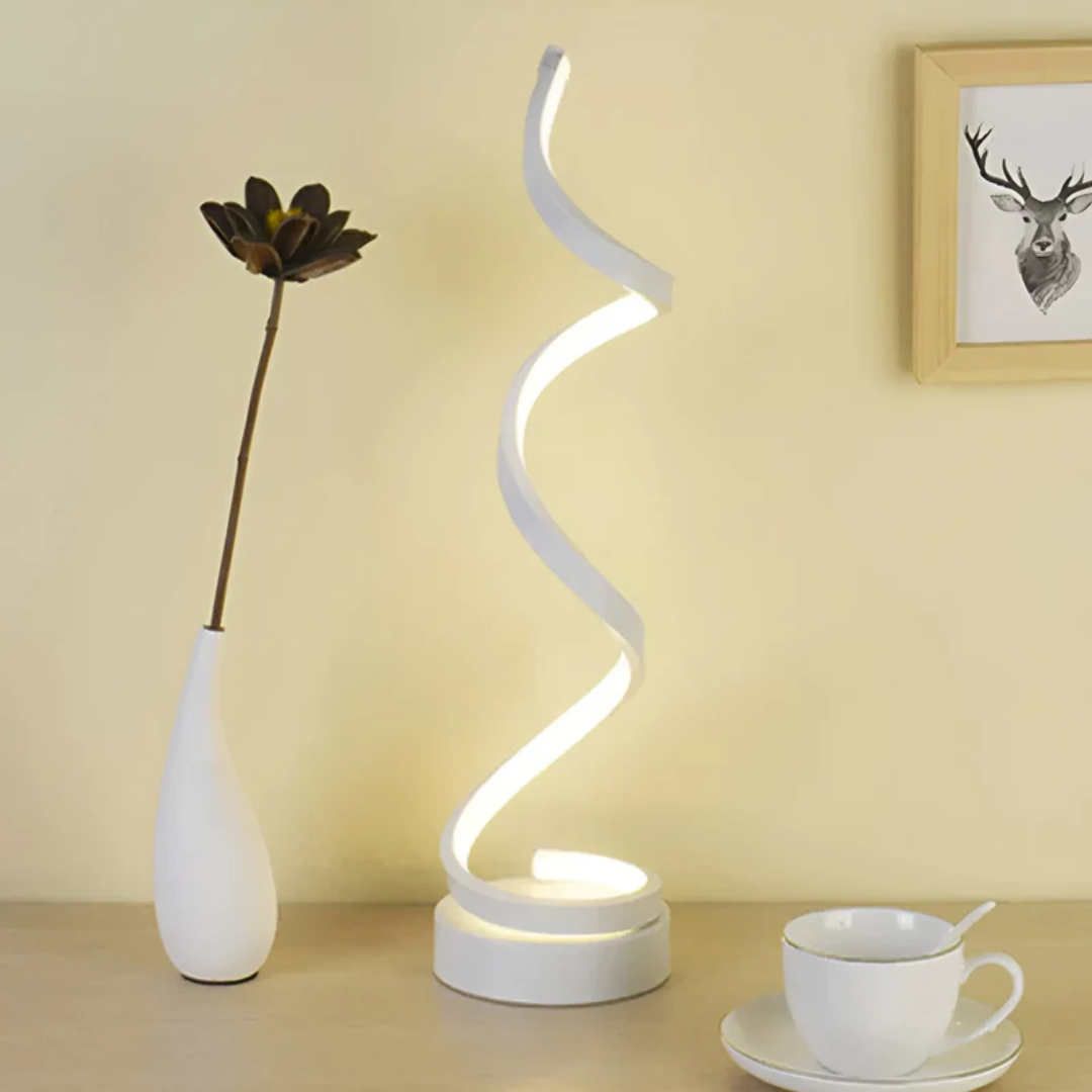 Moderne Spiraalförmige LED-Tischleuchte 19W mit Dimmfunktion