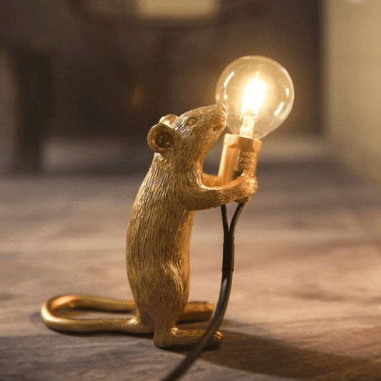 Mausförmige LED-Tischlampe aus Kunstharz mit modernem Design