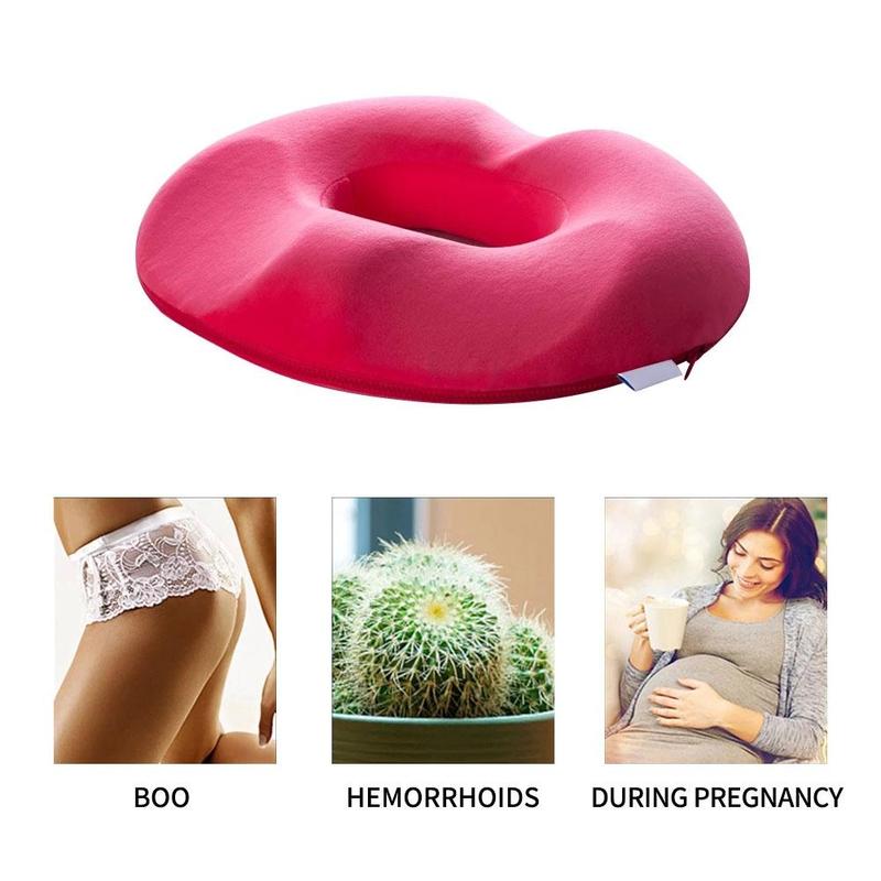 Ergonomisches Donut-Sitzkissen aus Memory-Schaum zur Druckentlastung