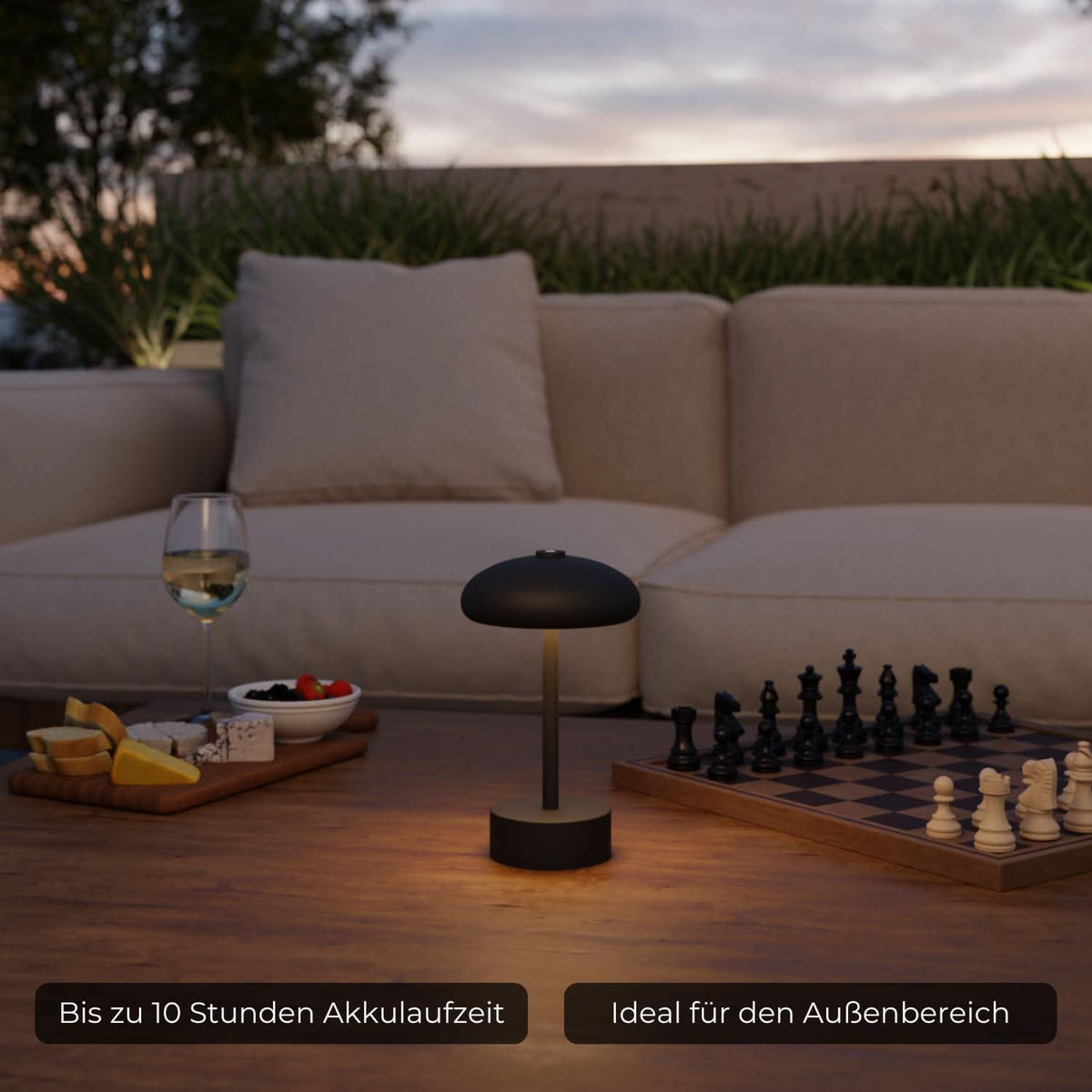 Drahtlose Wiederaufladbare Tischleuchte Mit Touch-Dimmung