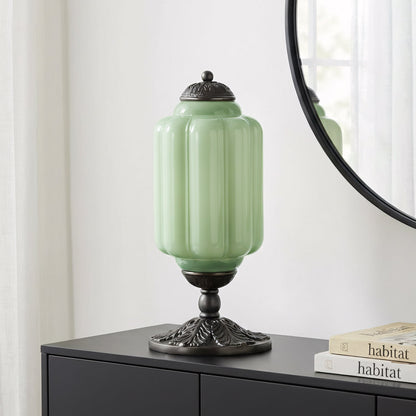 Retro-Tischleuchte mit Getexturiertem Glas