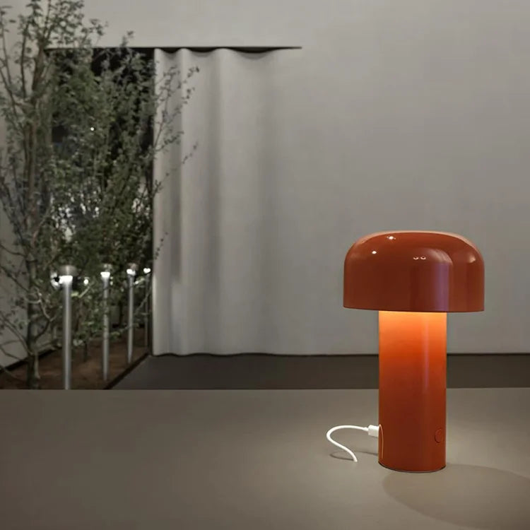Drahtlose Pilz-Tischlampe mit Dimmbarem LED-Licht